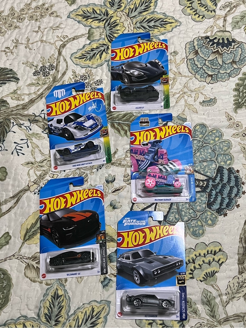 Hot Wheels Bundle - Celero GT, Mad Mike Drift Attack, Ice Charger, ETC
